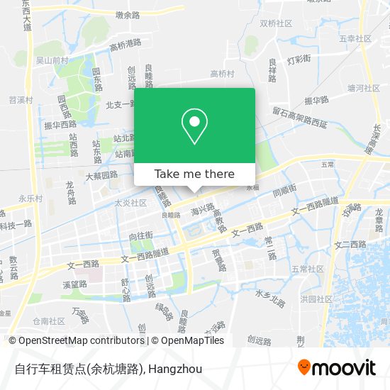 自行车租赁点(余杭塘路) map