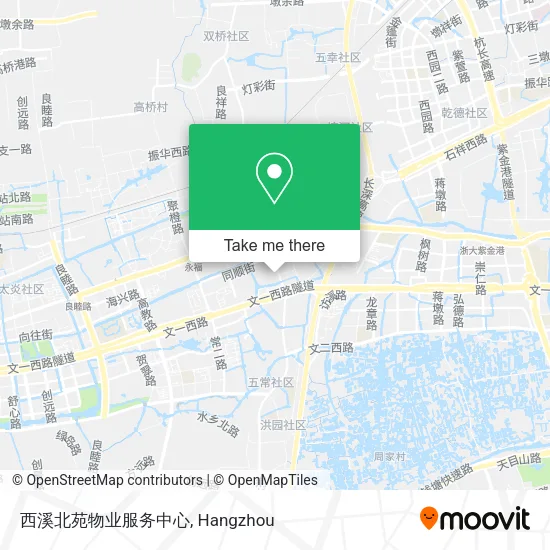 西溪北苑物业服务中心 map