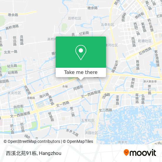西溪北苑91栋 map