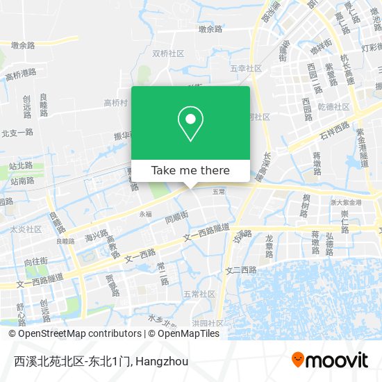 西溪北苑北区-东北1门 map