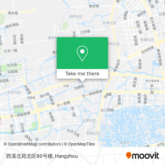 西溪北苑北区80号楼 map