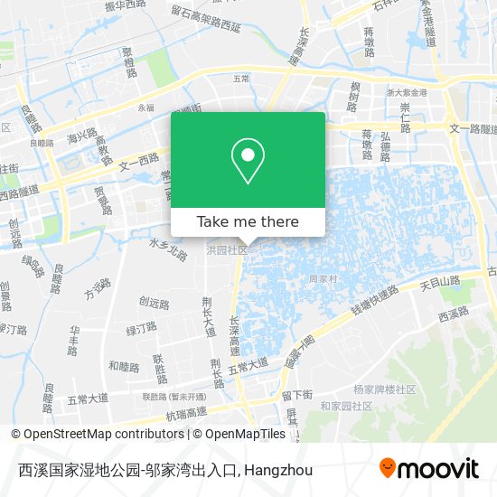 西溪国家湿地公园-邬家湾出入口 map