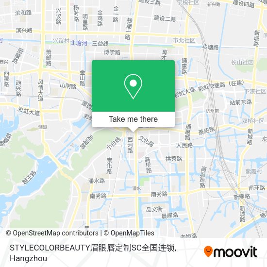 STYLECOLORBEAUTY眉眼唇定制SC全国连锁 map