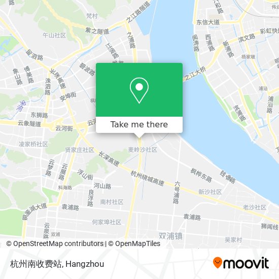 杭州南收费站 map