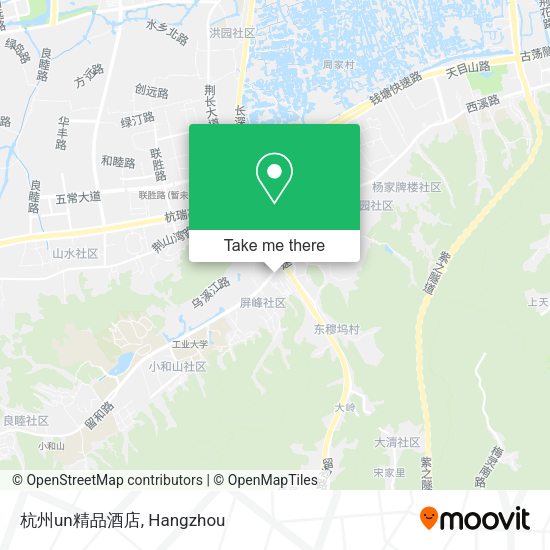 杭州un精品酒店 map