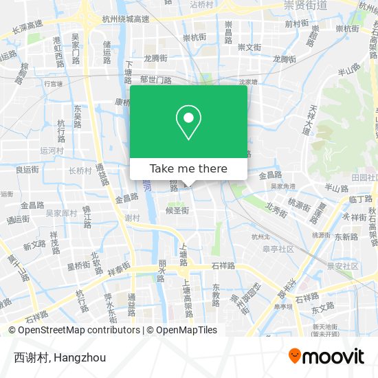 西谢村 map