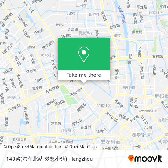 148路(汽车北站-梦想小镇) map