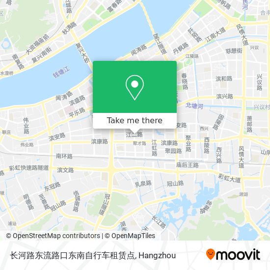 长河路东流路口东南自行车租赁点 map