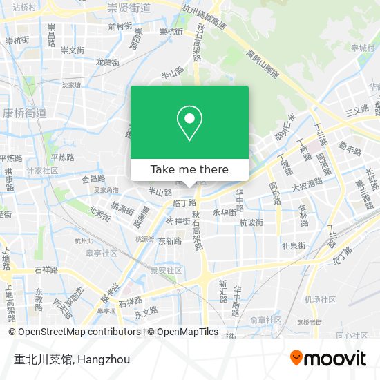 重北川菜馆 map