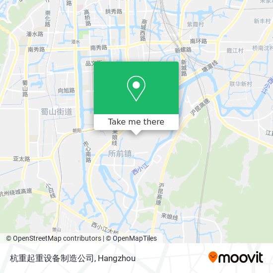 杭重起重设备制造公司 map
