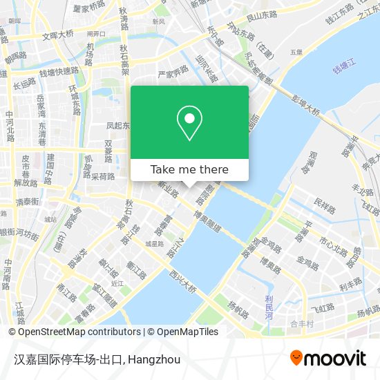 汉嘉国际停车场-出口 map
