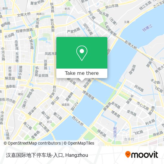 汉嘉国际地下停车场-入口 map
