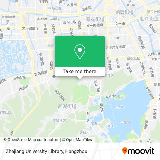 Zhejiang University Library map