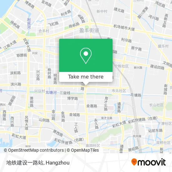 地铁建设一路站 map