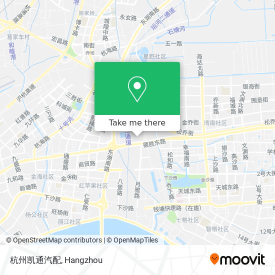 杭州凯通汽配 map
