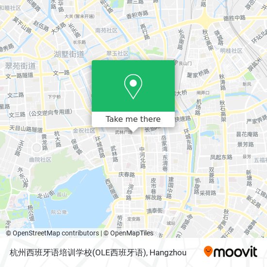 杭州西班牙语培训学校(OLE西班牙语) map