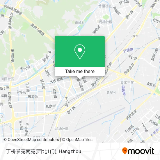 丁桥景苑南苑(西北1门) map