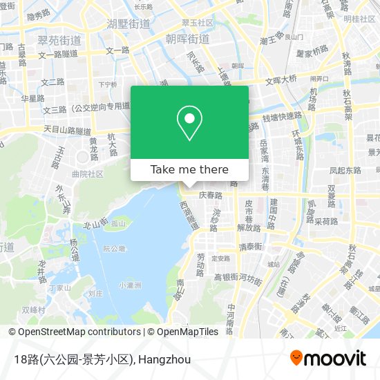 18路(六公园-景芳小区) map