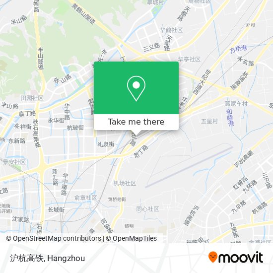 沪杭高铁 map
