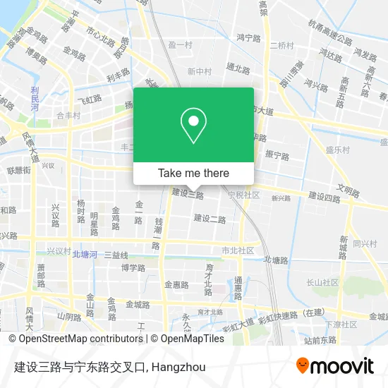 建设三路与宁东路交叉口 map
