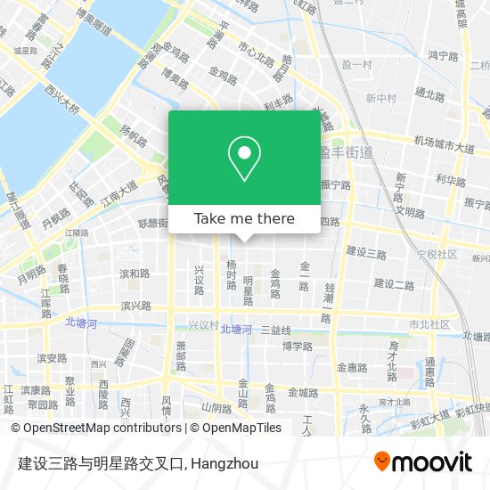 建设三路与明星路交叉口 map