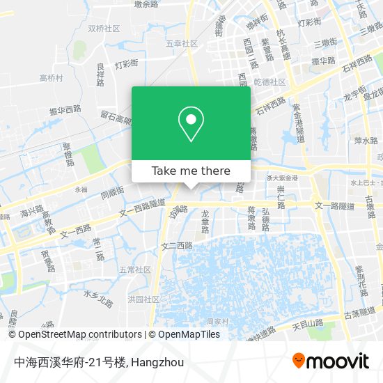中海西溪华府-21号楼 map