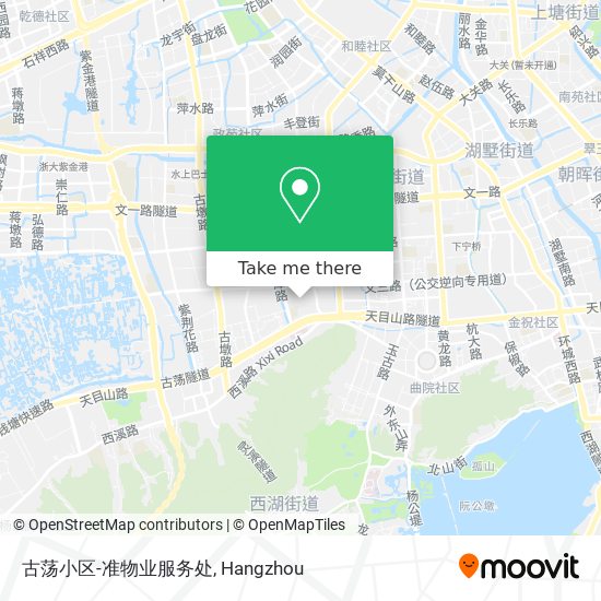 古荡小区-准物业服务处 map