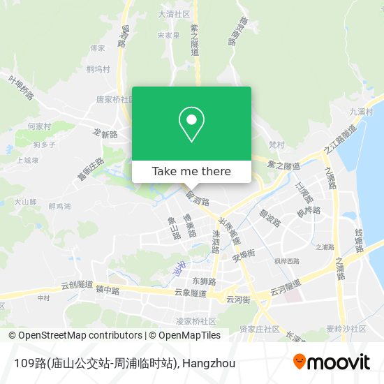 109路(庙山公交站-周浦临时站) map