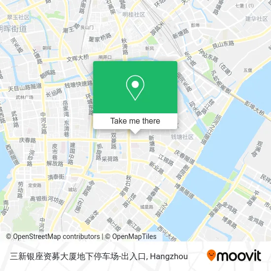 三新银座资募大厦地下停车场-出入口 map