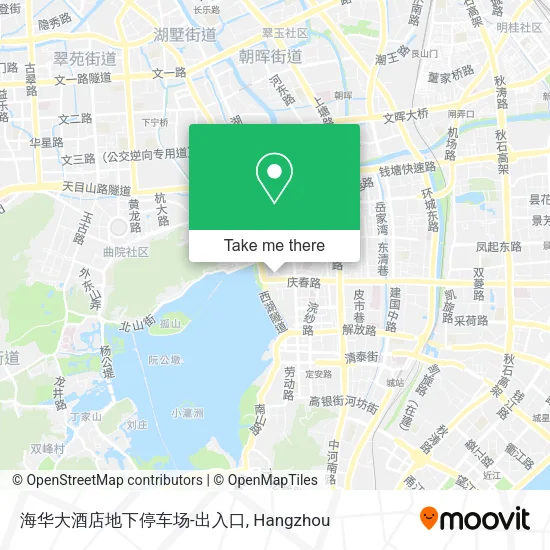 海华大酒店地下停车场-出入口 map