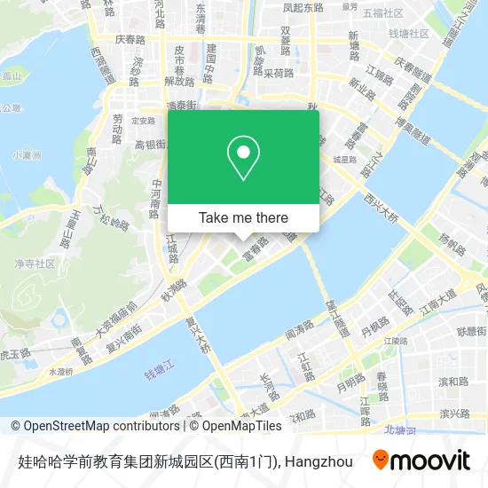 娃哈哈学前教育集团新城园区(西南1门) map