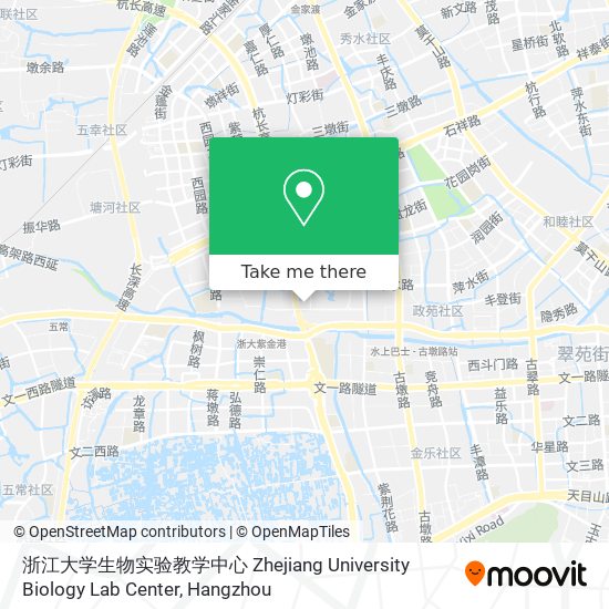 浙江大学生物实验教学中心 Zhejiang University Biology Lab Center map