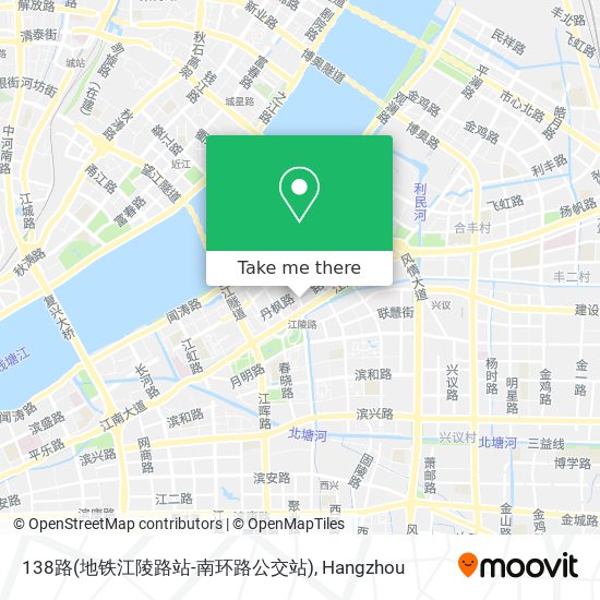138路(地铁江陵路站-南环路公交站) map
