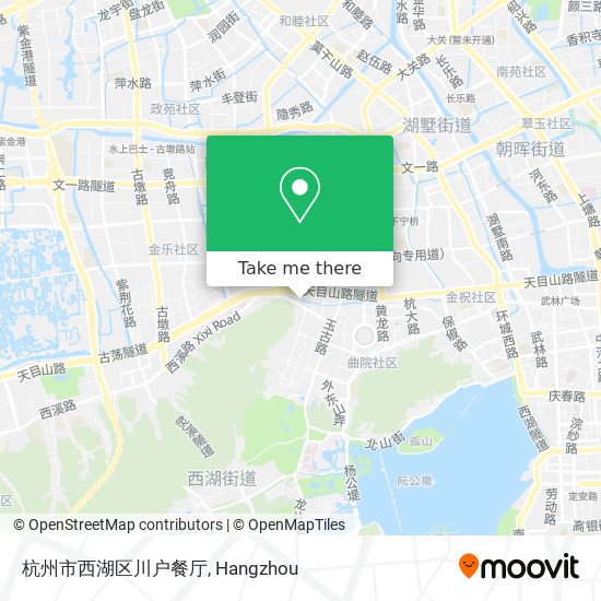 杭州市西湖区川户餐厅 map