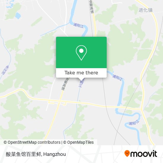 酸菜鱼馆百里鲜 map