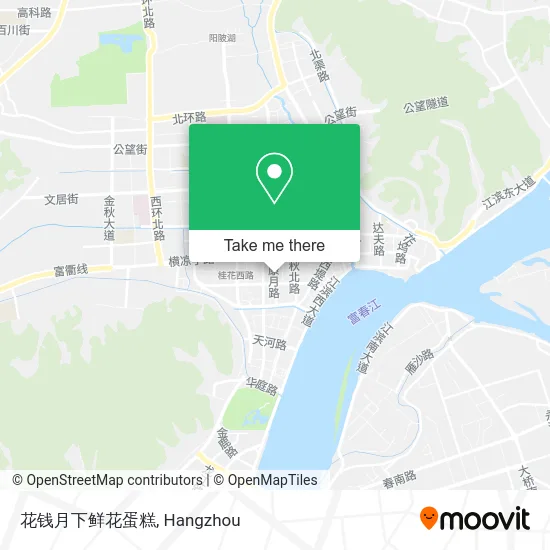 花钱月下鲜花蛋糕 map