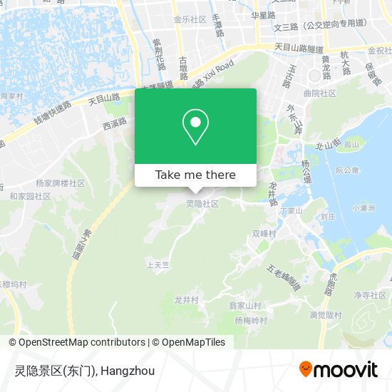 灵隐景区(东门) map