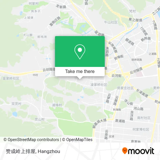 赞成岭上排屋 map