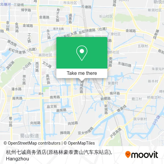 杭州七诚商务酒店(原格林豪泰萧山汽车东站店) map