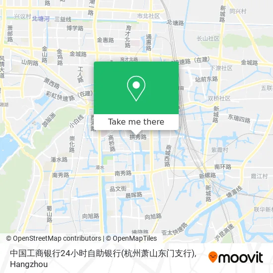 中国工商银行24小时自助银行(杭州萧山东门支行) map