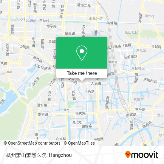 杭州萧山萧然医院 map