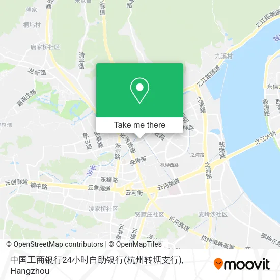 中国工商银行24小时自助银行(杭州转塘支行) map