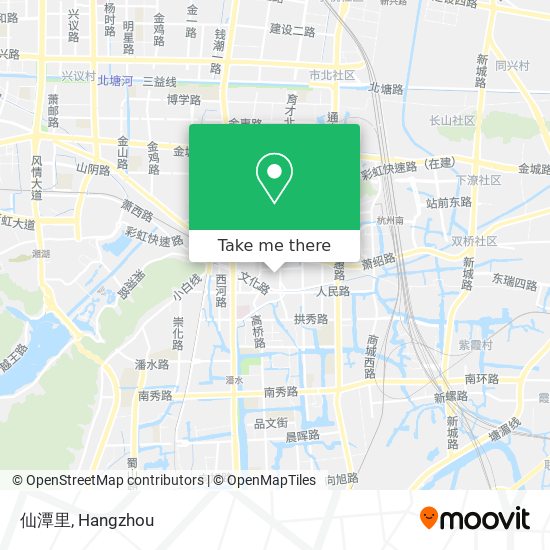 仙潭里 map