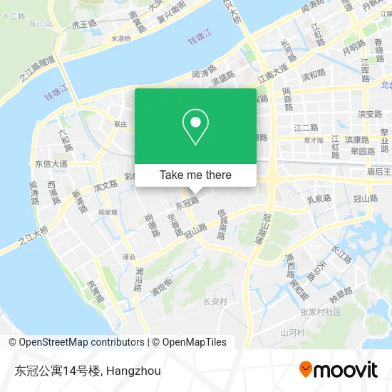 东冠公寓14号楼 map