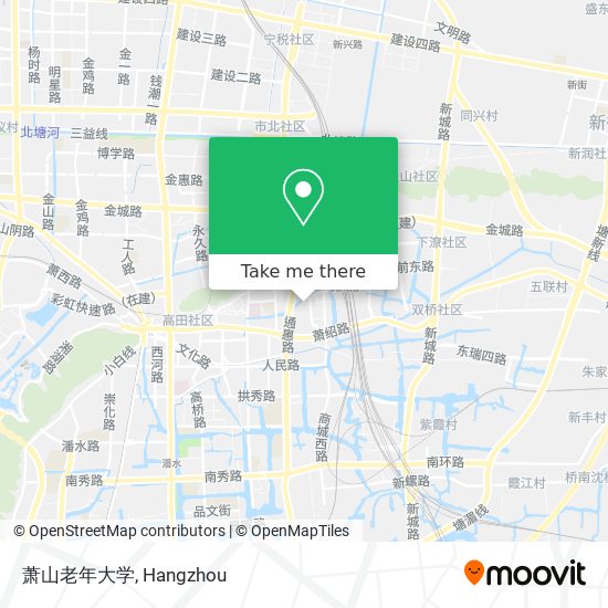 萧山老年大学 map