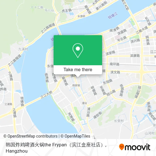 韩国炸鸡啤酒火锅the Frypan（滨江盒座社店） map