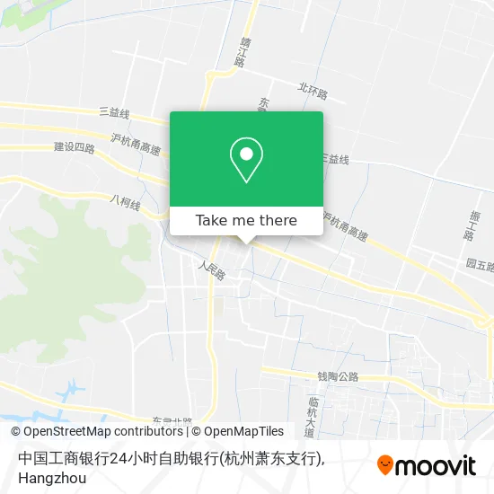 中国工商银行24小时自助银行(杭州萧东支行) map
