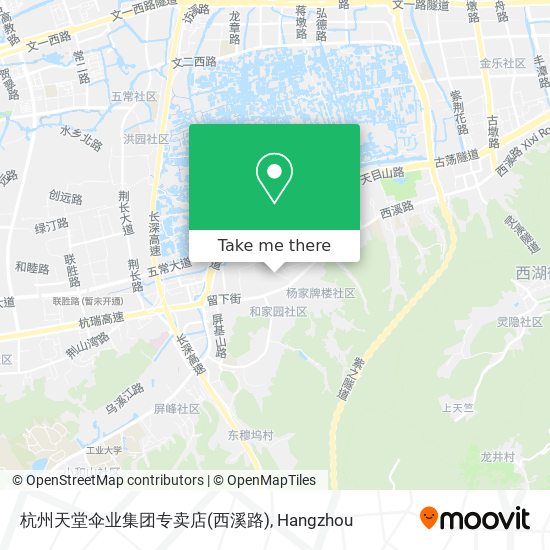 杭州天堂伞业集团专卖店(西溪路) map