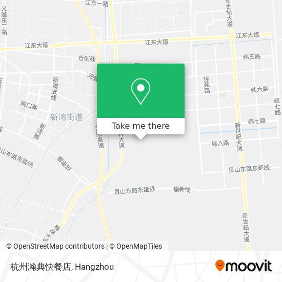 杭州瀚典快餐店 map