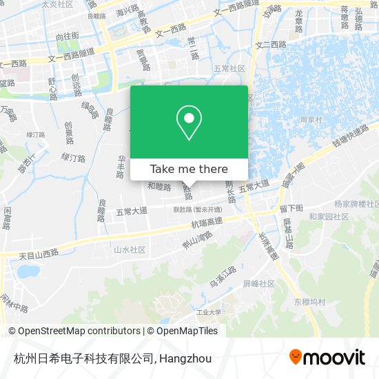 杭州日希电子科技有限公司 map